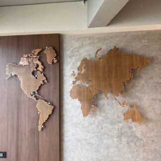 Wooden Worldscape Wall Art